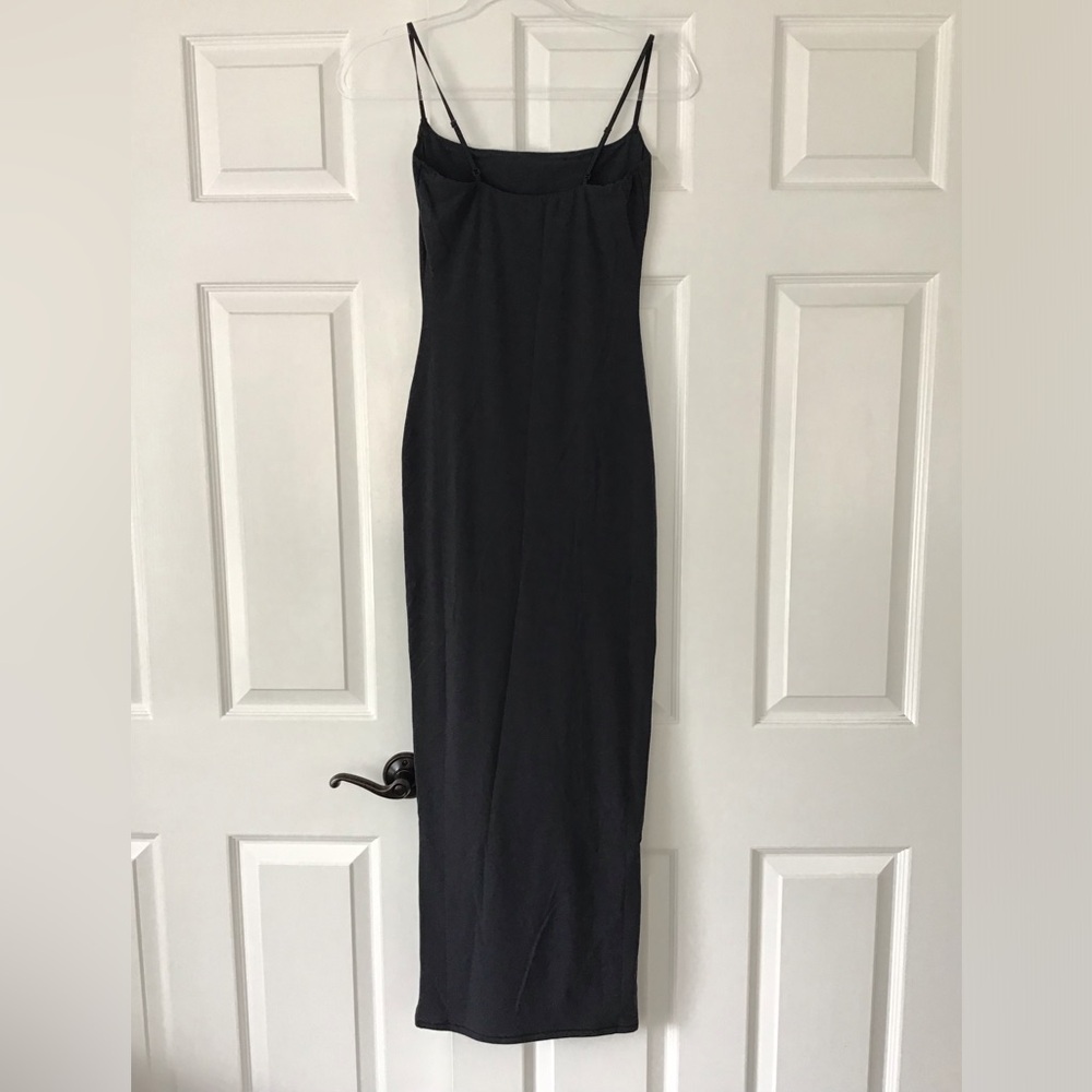 SKIMS Fits Everybody Long Slip Dress | Graphite | Size S - Picture 5 of 8